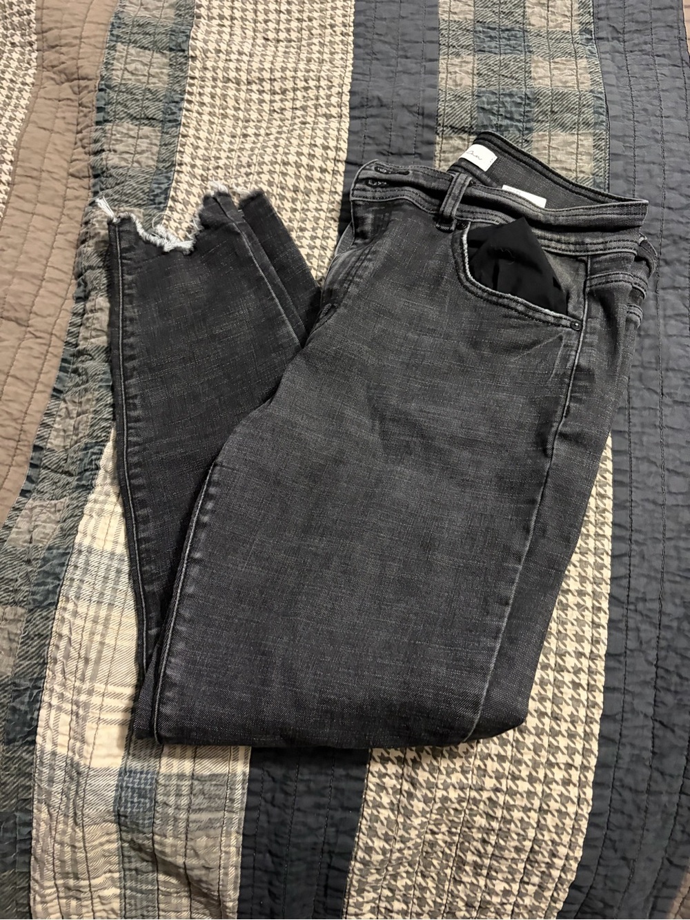 Women's Kancan High-Rise Washed Black Skinny Jeans